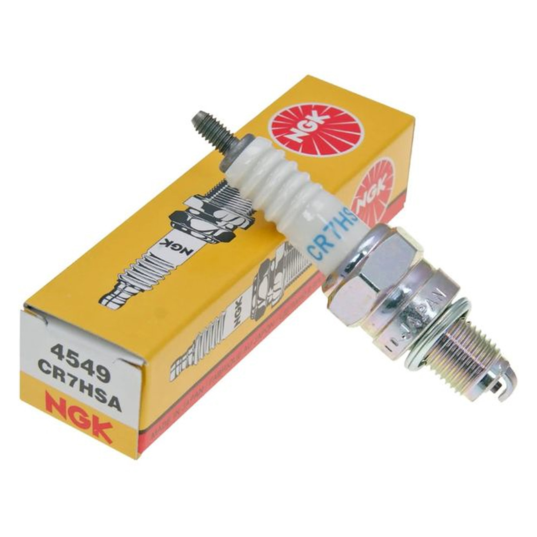 SET OF 2 NGK CR7HSA Spark Plug 4549