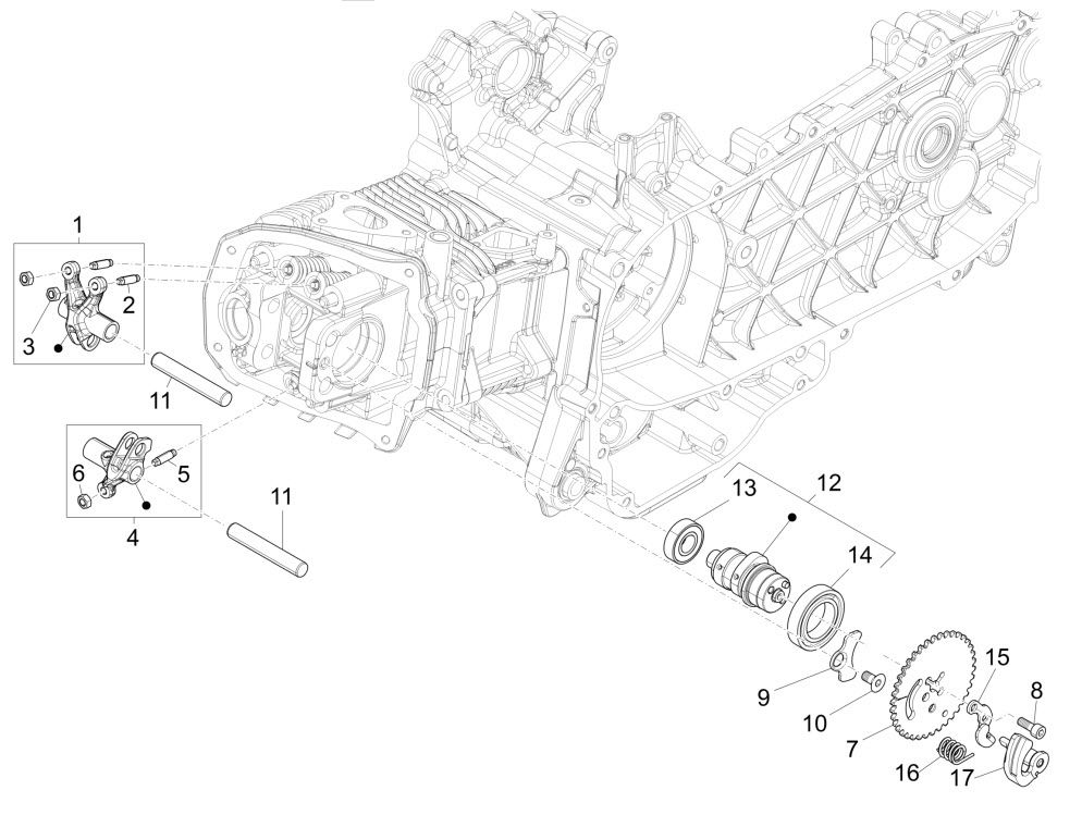 PIAGGIO VESPA パーツリスト　200ラリー他 Vespa GT 200 L (Granturismo 200 L) (USA) Frame - Plastic parts