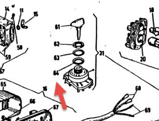 RUBBER PACKING IGNITION SWITCH - GS 160 SS180 RALLY