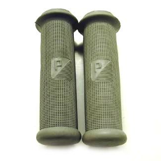 24mm Piaggio Style Grips  Aftermarket Pair GRAY