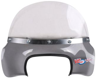 MOD STYLE SMOKE FLYSCREEN WINDSHIELD- ROYAL ALLOY GT150 **CLOSEOUT**