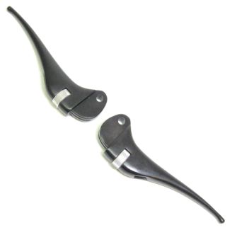 Vintage Style Adjustable Levers Black - Pair