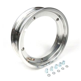 TUBELESS WHEEL RIM 10" VINTAGE VESPA **POLISHED ALUMINIUM** 