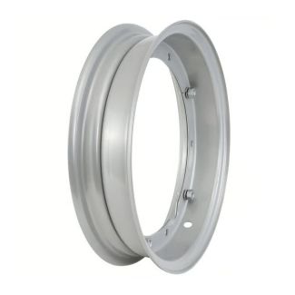 WHEEL RIM 10 INCH SPILT SILVER ORIGINAL VINTAGE VESPA DOT PIAGGIO (84629)