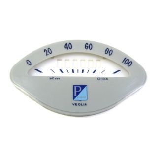 100 KM SPEEDOMETER FACEPLATE BLACK NUMBERS VBA/GL