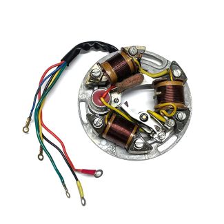 VINTAGE VESPA STATOR PLATE VNA VLA VNB VBB VLB VNC (5 WIRE 6V AC) (056747 071473 133503)