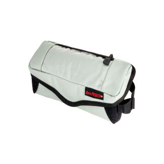 *SILVER/GRAY* WINDSHIELD STORAGE COMPARTMENT MOTO POCKET W/PHONE WINDOW (9.5" x 6") **CLOSEOUT**