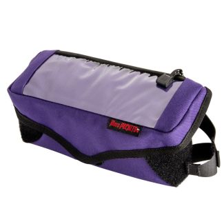 *PURPLE* WINDSHIELD STORAGE COMPARTMENT MOTO POCKET W/PHONE WINDOW (11.5" x 6") **CLOSEOUT**