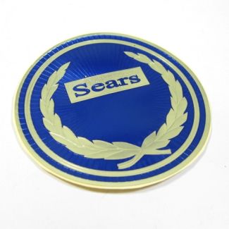 EMBOSSED SEARS STICKER FOR 1966 BLUE BADGE EMBLEM FOR VESPA SMALL FRAME VMA1