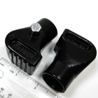 22MM Metal Center Stand Boots PAIR- P Series BLACK