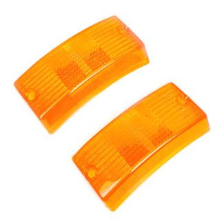 **AMBER** FRONT RIGHT & LEFT R/H L/H PAIR TURN SIGNAL LENS VESPA P-SERIES (P125X, P200E, PX150, T5, STELLA)