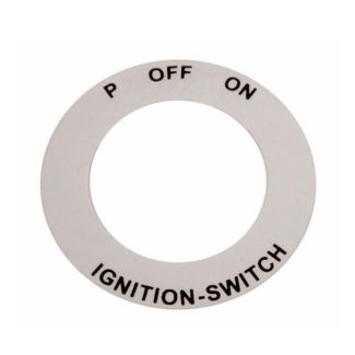 "P OFF ON" STICKER FOR IGNITION SWITCH 8 POLE (186260) P125X P200E VSX VNX V9B 100 SPORT 1980-1981