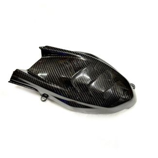 *REAL CARBON FIBER GLOSS*  PLASTIC OUTER BELT COVER WITH LOUVERS - GTS/GTV/SUPER 300 HPE 2020 & LATER