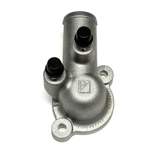 THERMOSTAT HOUSING/COVER WITH BLEED SCREW BV400 WILL FIT GTS 2006-2019 PIAGGIO BV 250 300 BV350 (GASKET REQUIRED)