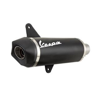 *BLACK* ORIGINAL VESPA PERFORMANCE EXHAUST MUFFLER GTS/GTV/SUPER 300 2023 AND NEWER HPE2 (ECU mapping is required)