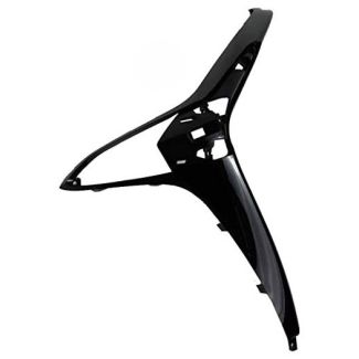 FRONT LEFT GLOSSY BLACK PLASTIC LEGSHIELD TRIM LIBERTY 50-150
