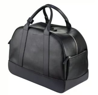 OFFICIAL VESPA BLACK LEATHER REAR/TAIL BAG