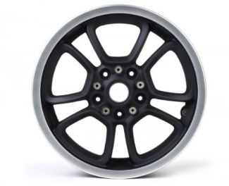 GRAPHITE BLACK WITH SPUN ALUMINUM EDGE REAR WHEEL VESPA GTS 300 HPE2 SUPER & SUPERTECH 2023 (3.00x12")