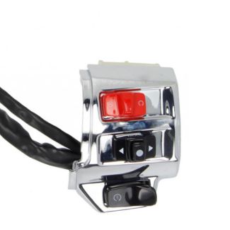 *CHROME* RIGHT (RH) SWITCH ASSEMBLY PRIMA/SPRINT SPORT 150 (START/MODE/KILL)