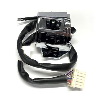 *CHROME* HORN/TURN/HEADLIGHT LEFT (LH) TURN SIGNAL SWITCH ASSEMBLY PRIMAVERA/SPRINT 150 ONLY 2019-CURRENT