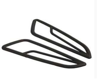 MATTE BLACK GRILL INDICATOR SIP RIGHT AND LEFT, FRONT FOR VESPA PRIMAV..ERA/SPRINT 50-150CCM 2T/4TAC PLASTIC SELF ADHESIVE