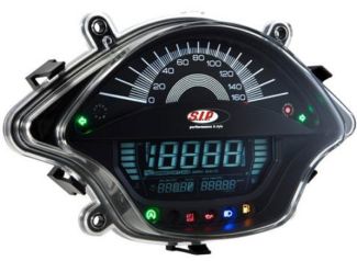 SIP Rev Counter/Speedometer  with Black Face for Vespa GTS Super 2015-2022