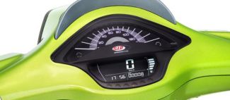SIP Rev Counter/Speedometer with Black Face for Vespa Sprint Primavera
