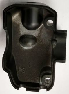 BACK HALF OF HANDLE BAR LEFT SWITCH ASSY AND MIRROR PERCH - ALL BUDDY