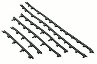 *DARK GREY* FLOOR BOARD STRIP SET OF 6 RUBBER VESPA GTS HPE2 2023-