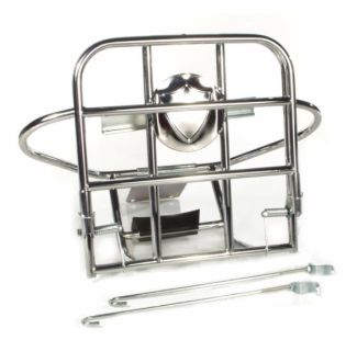 CHROME LUGGAGE CARRIER REAR RACK, CUPPINI VESPA 125 150 GT/GTR/TS/150 GL/SPRINT/V/T4/160 GS MK2 180SS RALLY 