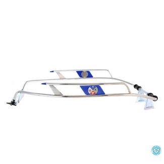 CUPPINI REAR CHROME CRASH BARS W/BLUE FLASHING TRIM VLB VSD VSE RALLY VNC VBC