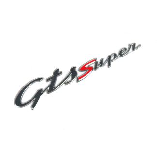 "GTS Super" BADGE EMBLEM STICKER ON RIGHT COWL WITH A RED "S" GTS SUPER 2018-2019