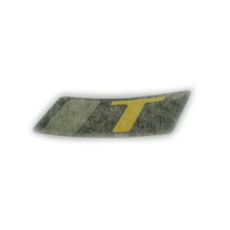 "T" SUPER TECH WHEEL STICKER BADGE YELLOW GTS HPE