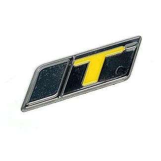 Yellow "T" Decal Vespa GTS SuperTech HPE