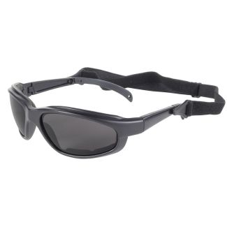 GOGGLES LIKE GLASSES WITH STRAP SMOKE LENS