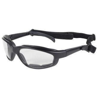 GOGGLES LIKE GLASSES WITH STRAP CLEAR