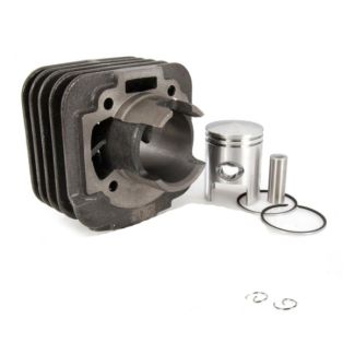 STOCK CYLINDER/PISTON KIT (NO BASE GASKET/WRIST PIN BEARING)  - ET2 TYPHOON PIAGGIO 50CC 2T AC (831116)