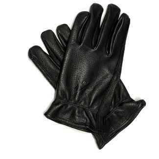 Highway 21 Louie Deerskin Leather Gloves BLACK