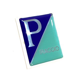 PUFFY STICKER REPLACEMENT FOR PIAGGIO SHIELD RECTANGULAR BADGE 576464 (EMBLEM)
