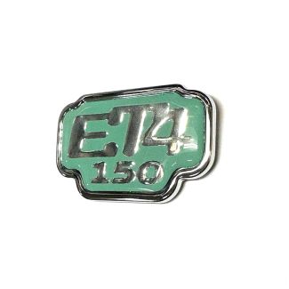 "ET4 150" BADGE (EMBLEM) FOR GLOVE BOX DOOR ORIGINAL NOS VESPA ET4 (577124) (577124)