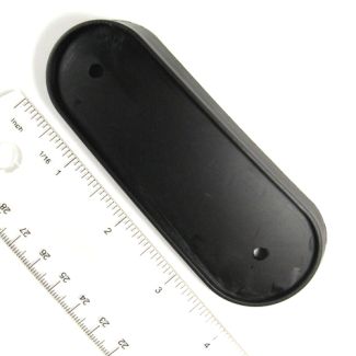 Left Black Plastic Base for Front Fender Reflector - Vespa S