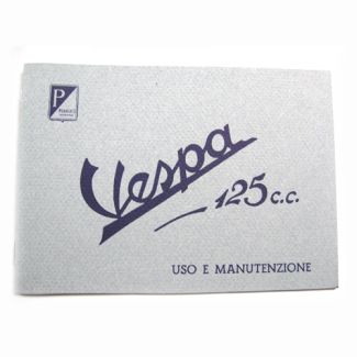 1949 Vespa 125 Owners Manual 