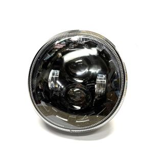 GTS LED BLACK PROJECTOR HEADLIGHT W/RUNNING LIGHT VESPA GTS SUPER 2005-2019 (WILL ALSO WORK FOR GT200)