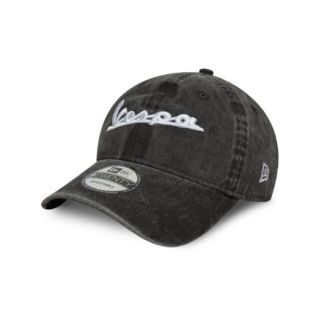 VESPA 9TWENTY BLACK STONE WASHED BASEBALL HAT NEW ERA