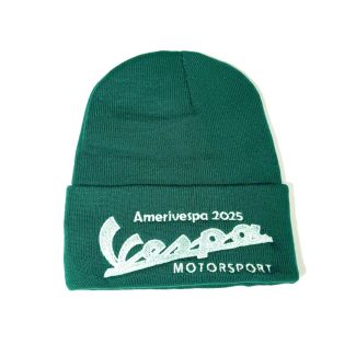 VESPA MOTORSPORT AMERIVESPA 2025 BEANIE **GREEN** ONE SIZE FITS ALL **SUPER SALE**