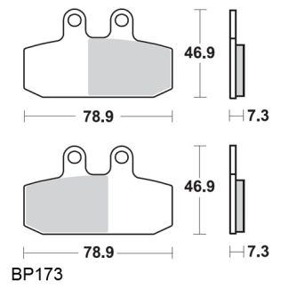 Brake Pad Aprilia Atlantic Front Right (AP8133540 AP8133723)