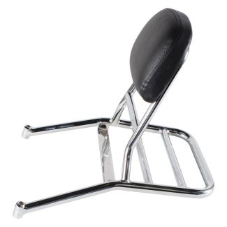 BUDDY CHROME REAR RACK WITH PASSENGER BACK REST.  - 50-170CC ALL BUDDY