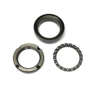 UPPER FORK STEERING BEARING KIT - ALL MODERN VESPA/PIAGGIO W/ 5/32" (4MM) BALL BEARINGS 3-PIECE (56002R, 564257, 650693 65069345)