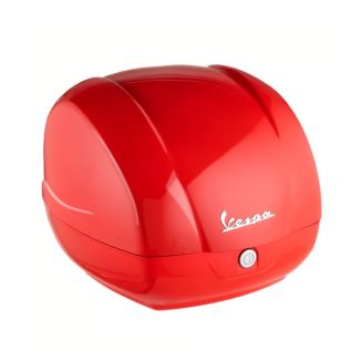 VESPA GTS310 **ROSSO CORAGGIOSO GLOSSY DRAGON RED (R7)** TOPCASE FOR USE WITH FOLDING RACK (PAD AND RACK NOT INCLUDED)
