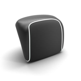BLACK W/WHITE PIPING BACKREST PAD FOR GTS310 SUPER 2025 STYLE TOP CASE (CM347102)